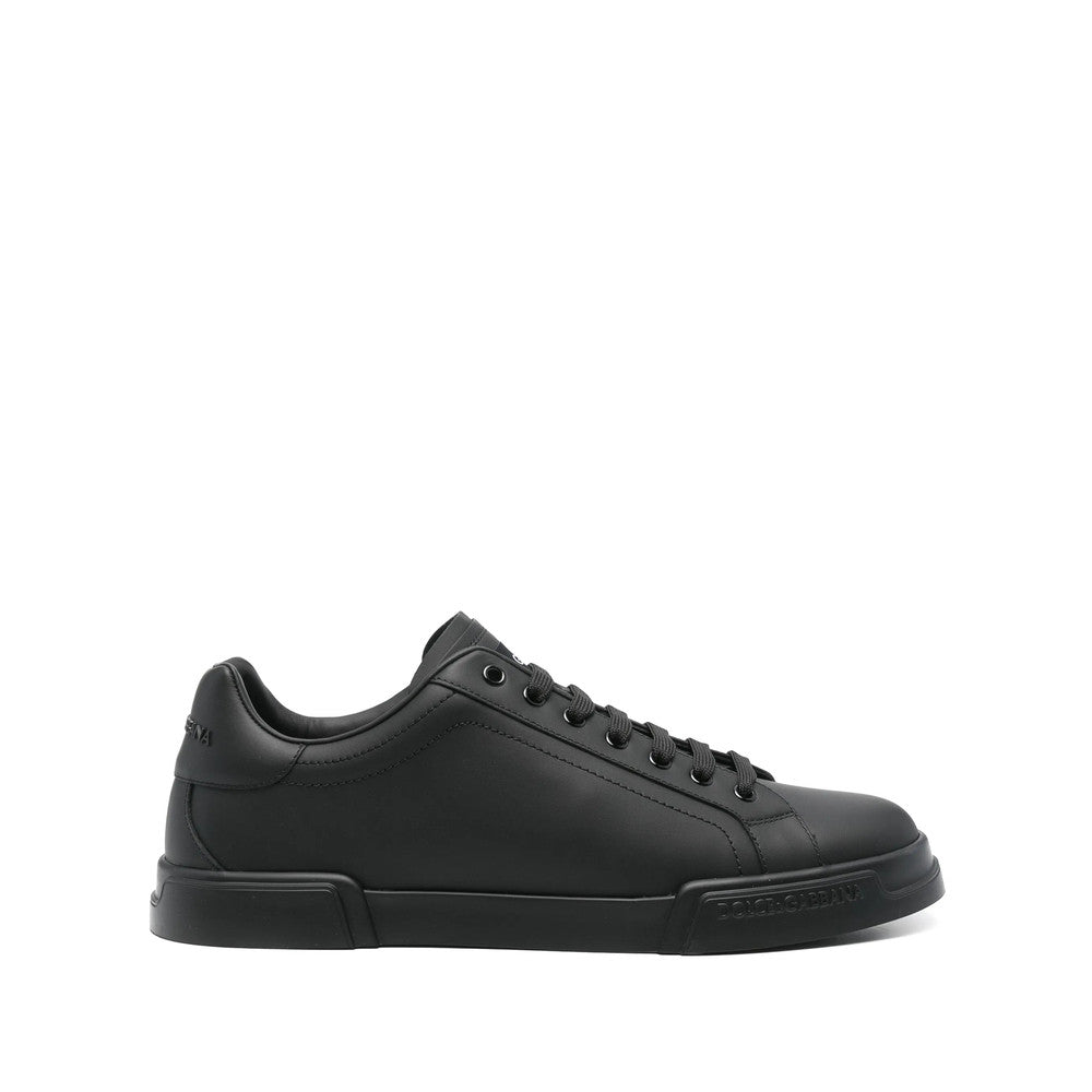 Black Logo Classic Sneakers 1