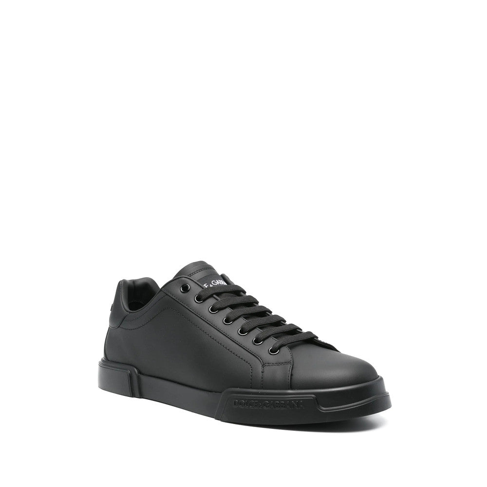 Black Logo Classic Sneakers 2