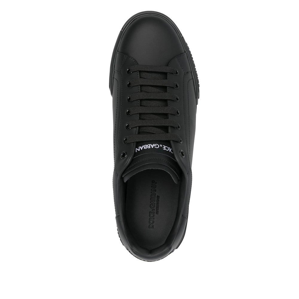 Black Logo Classic Sneakers 4