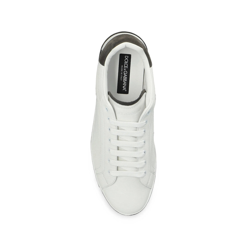 White Color Block Sneakers 3