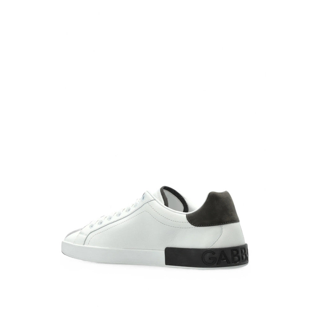 White Color Block Sneakers 4