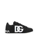Black Logo Portofino Sneakers 1