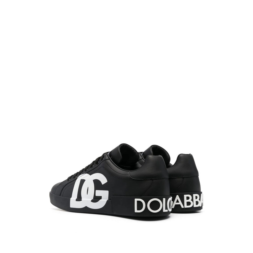 Black Logo Portofino Sneakers 4