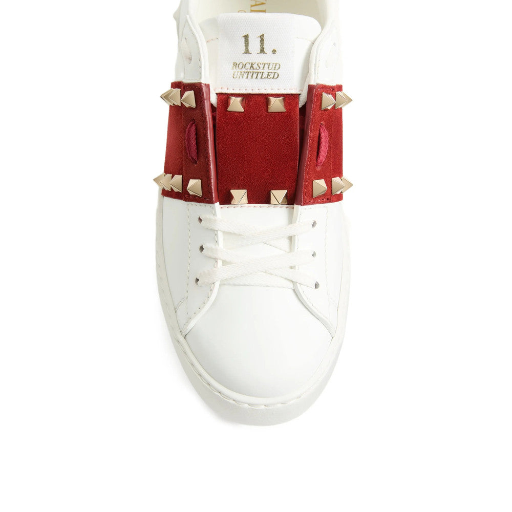White Studded Sneakers 4