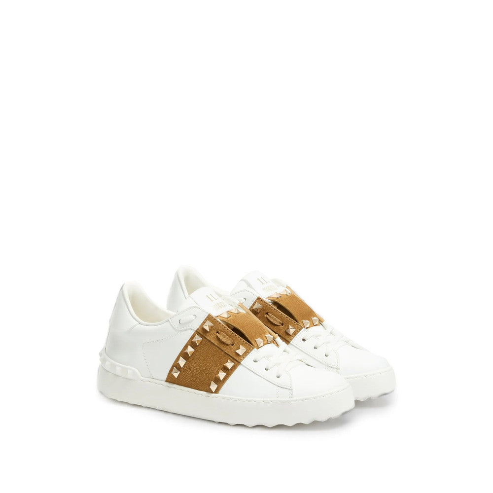 White Studded Sneakers 2