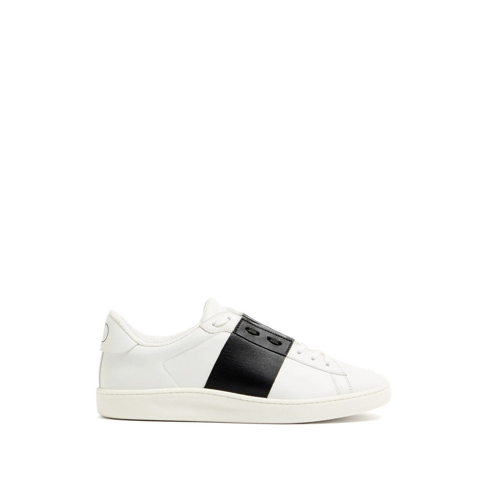 BlackWhite Color Block Open Sneakers 1