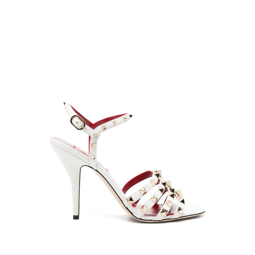 White Studded Heels 1