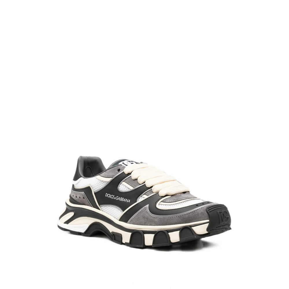 Black Color Block Sneakers 2