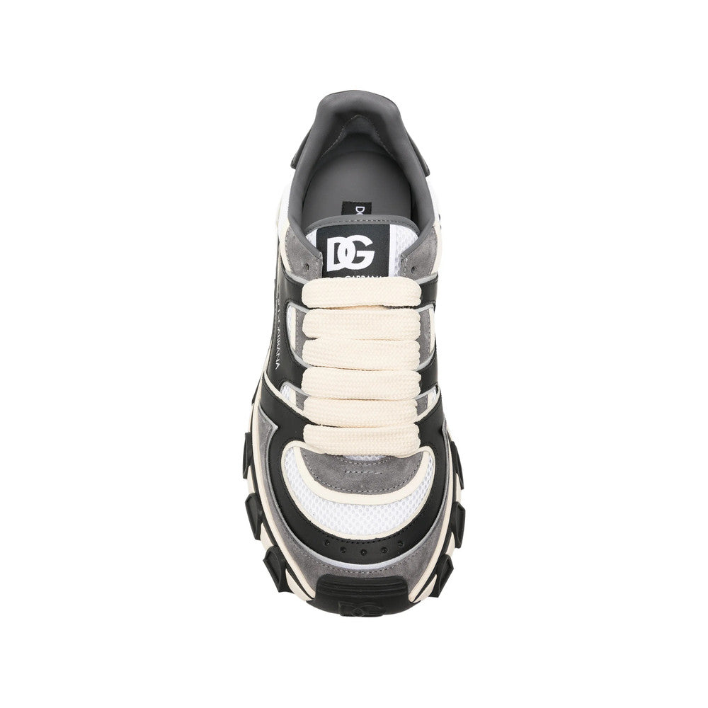 Black Color Block Sneakers 4