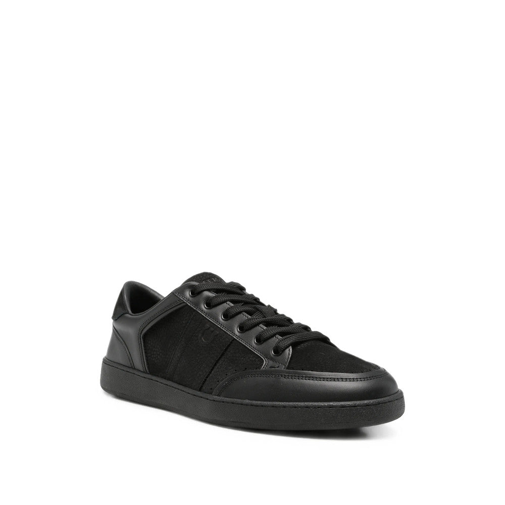 Black Lace Up Sneakers 2