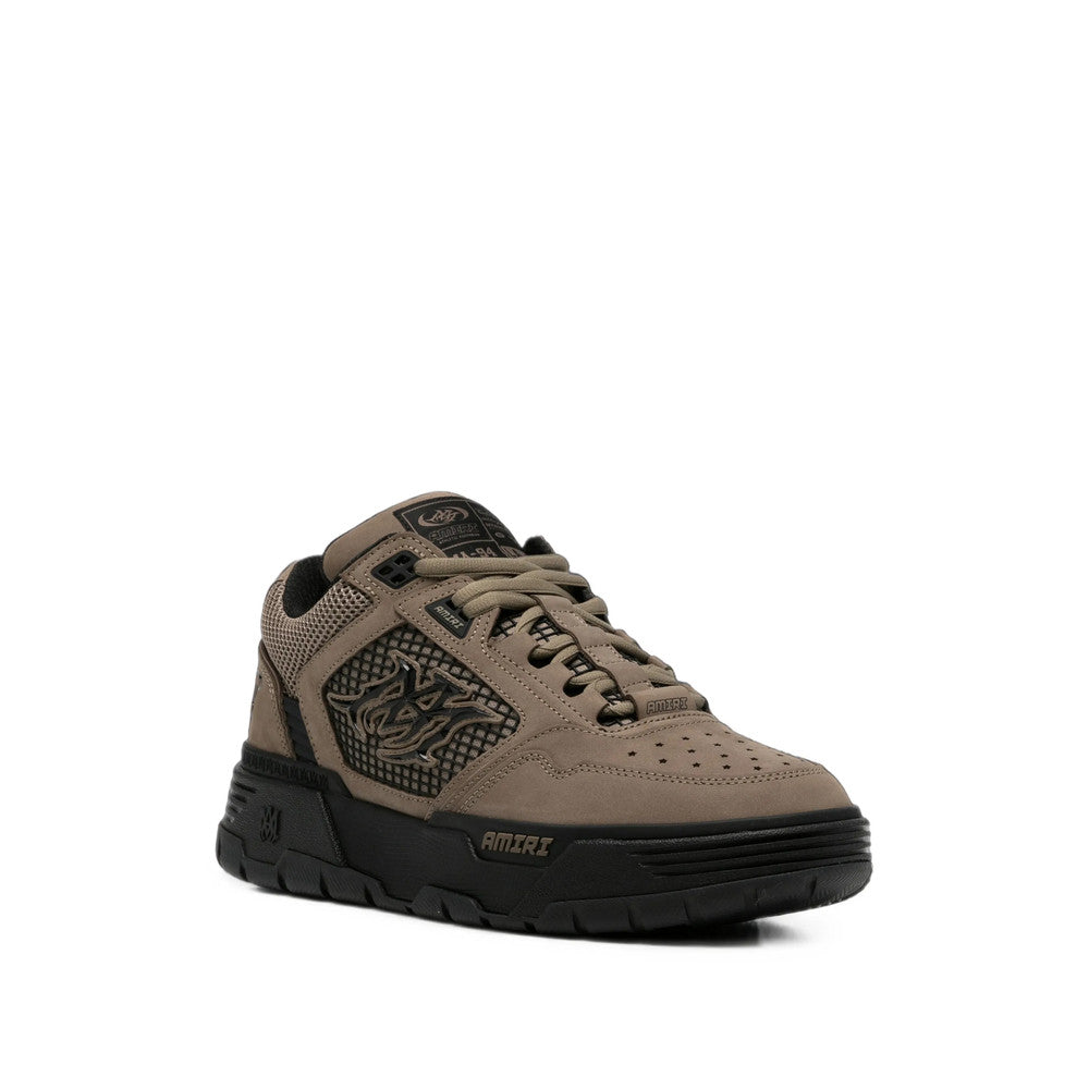 Brown Perforated Sneakers 2