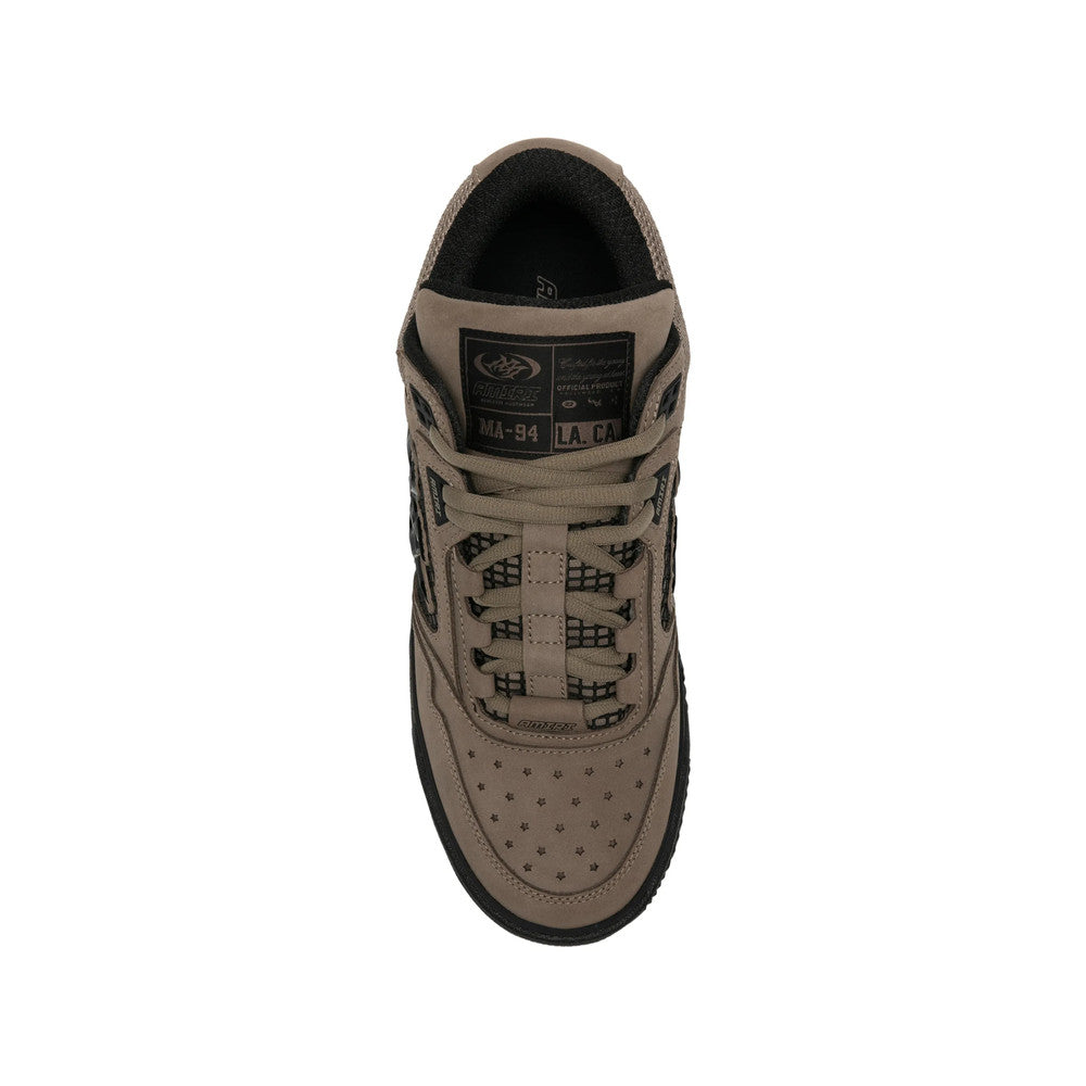 Brown Perforated Sneakers 4