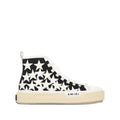 Black Graphic Court Sneakers 1