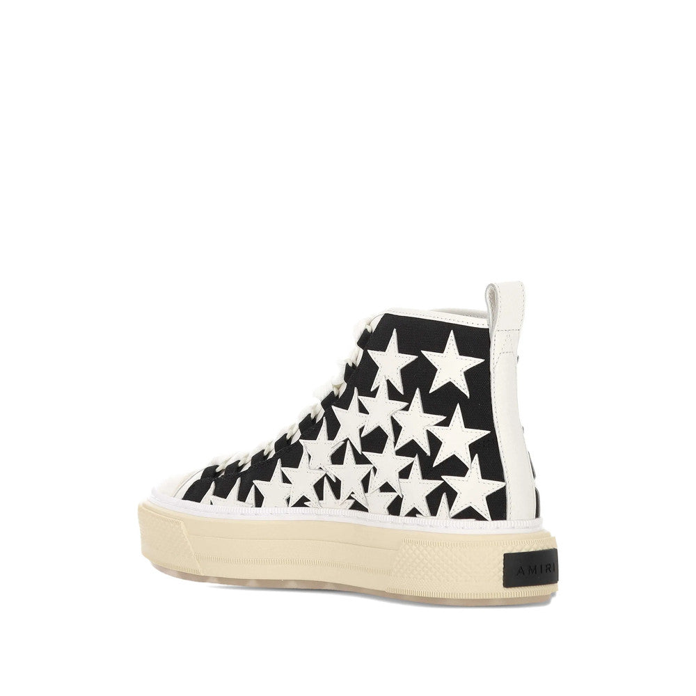 Black Graphic Court Sneakers 4