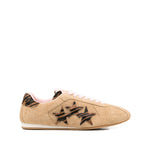 Beige Animal Print Star Sneakers 1