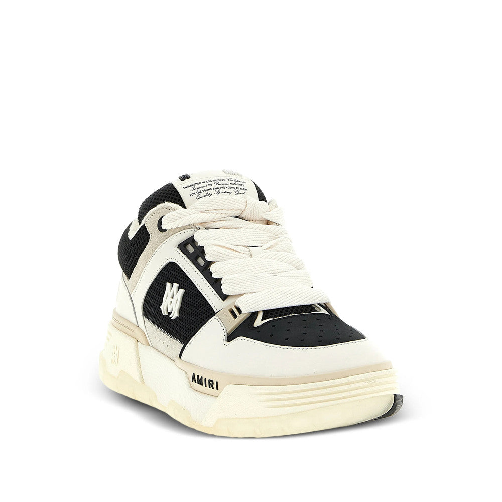 BlackWhite Logo Panelled Sneakers 2