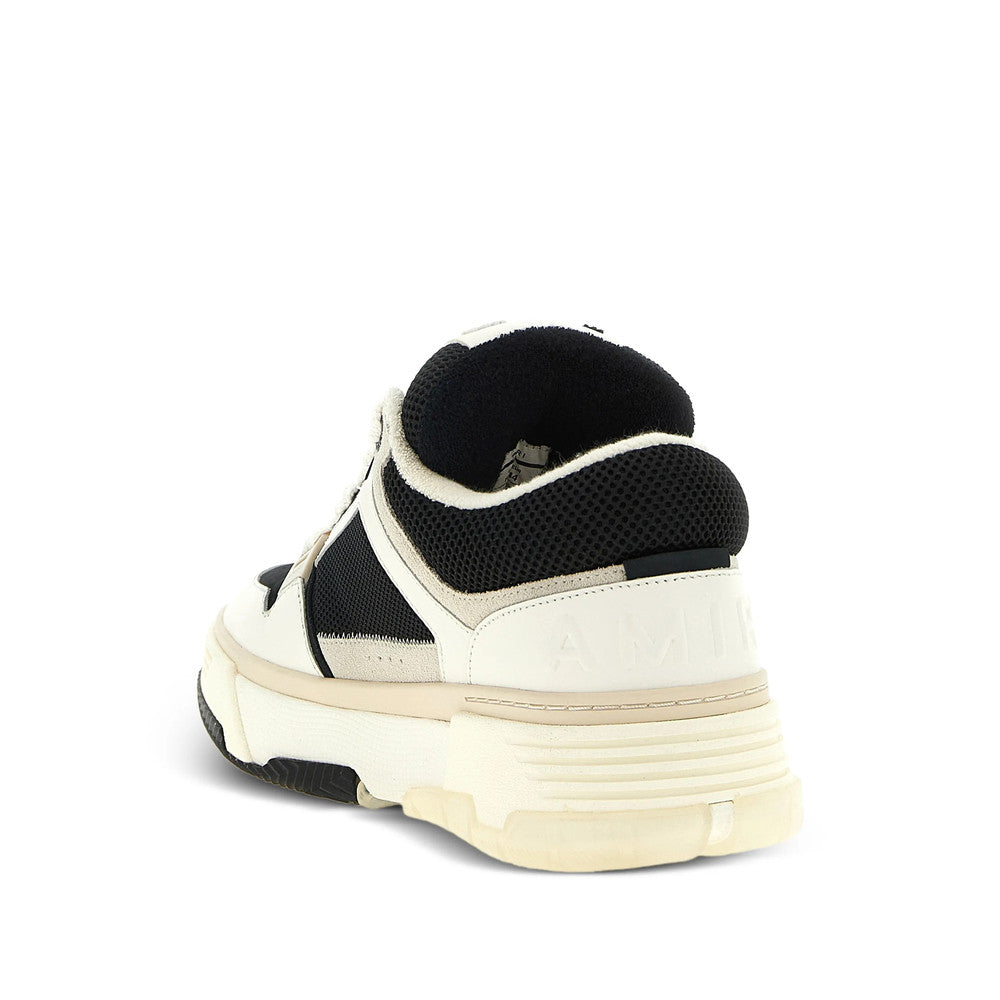 BlackWhite Logo Panelled Sneakers 4