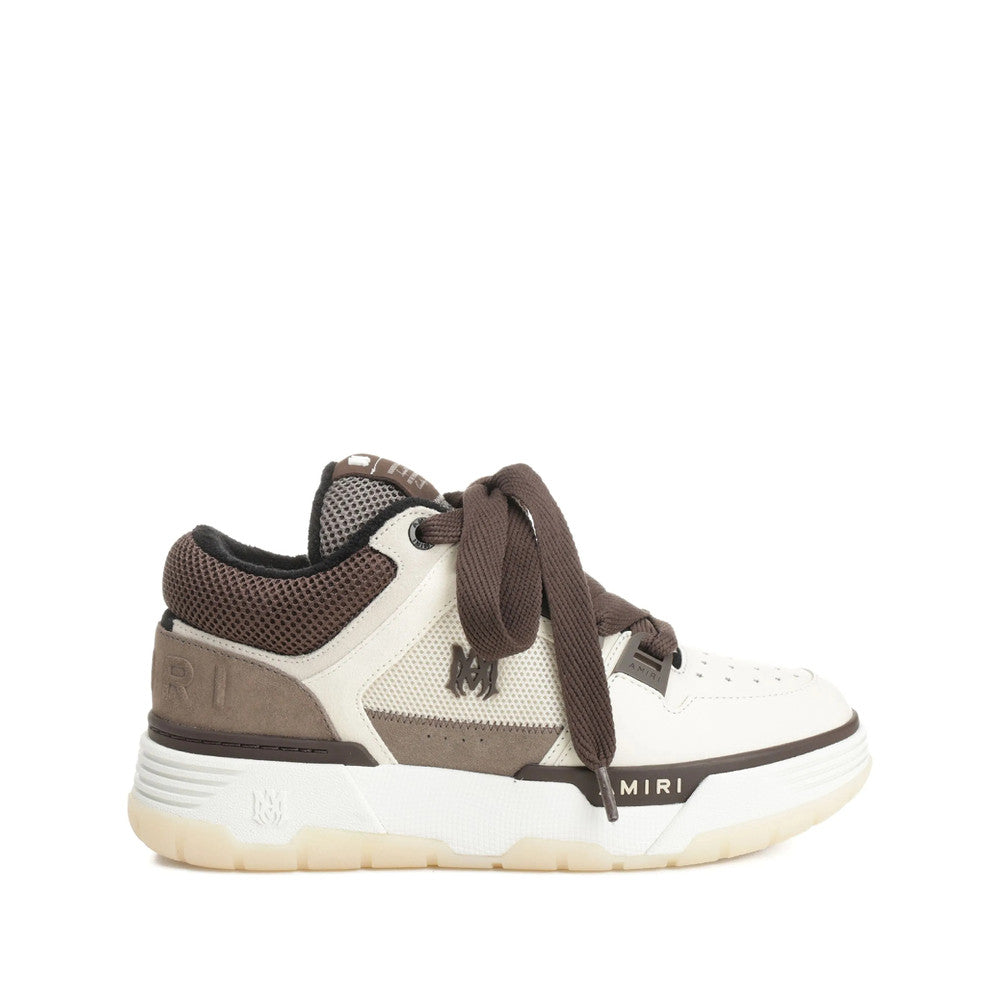Brown Logo Low-Top Sneakers 1
