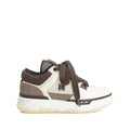 Brown Logo Low-Top Sneakers 1