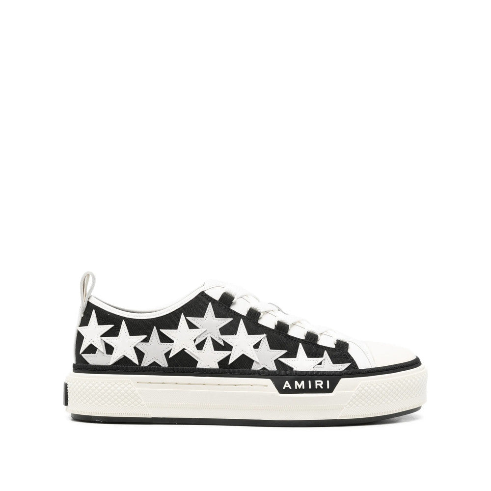 BlackWhite Embellished Court Sneakers 1