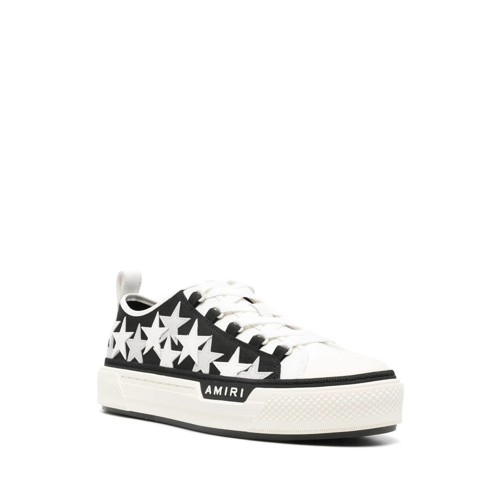 BlackWhite Embellished Court Sneakers 2
