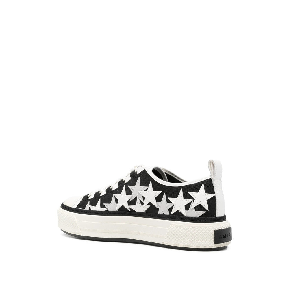 BlackWhite Embellished Court Sneakers 3