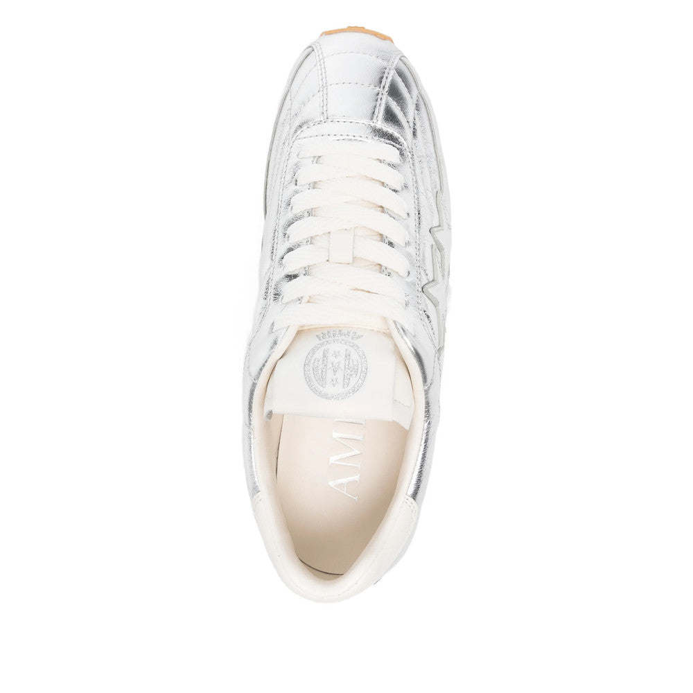 Silver Graphic Star Motif Sneakers 4
