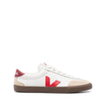 White Color Block Volley Sneakers 1