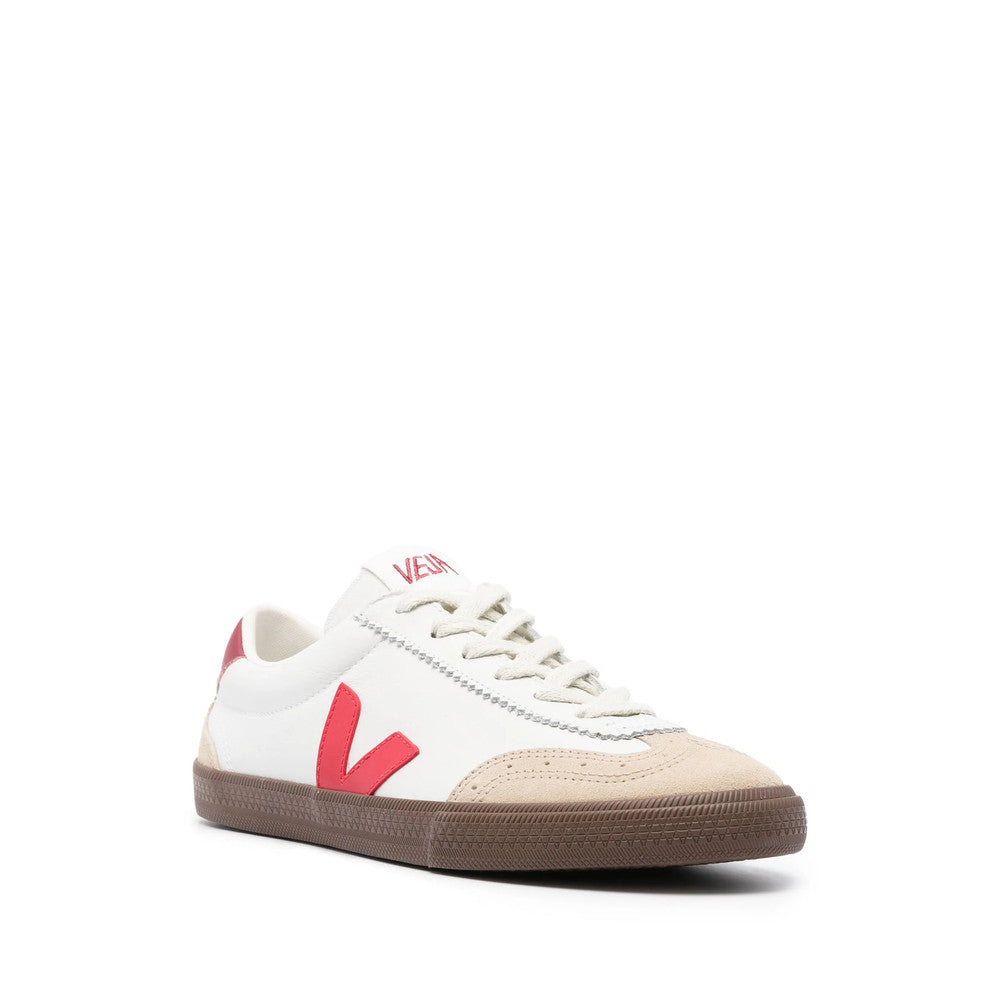 White Color Block Volley Sneakers 2