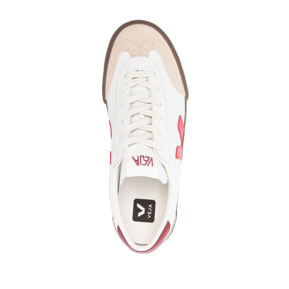 White Color Block Volley Sneakers 3