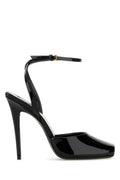Black Ankle Strap Pumps 1