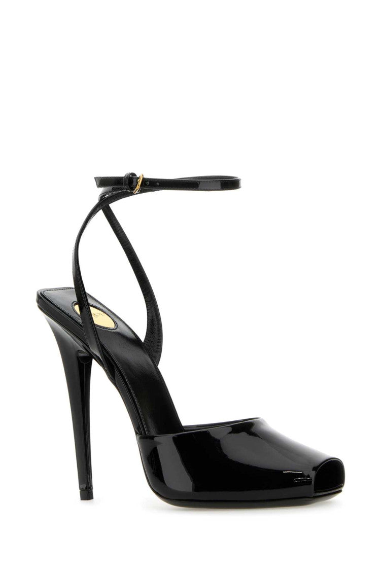Black Ankle Strap Pumps 2