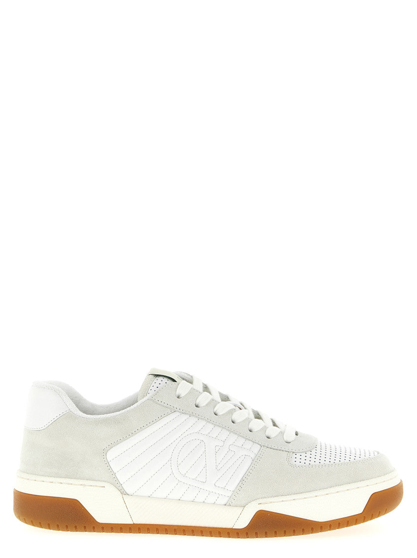 White Lace Up Sneakers 1