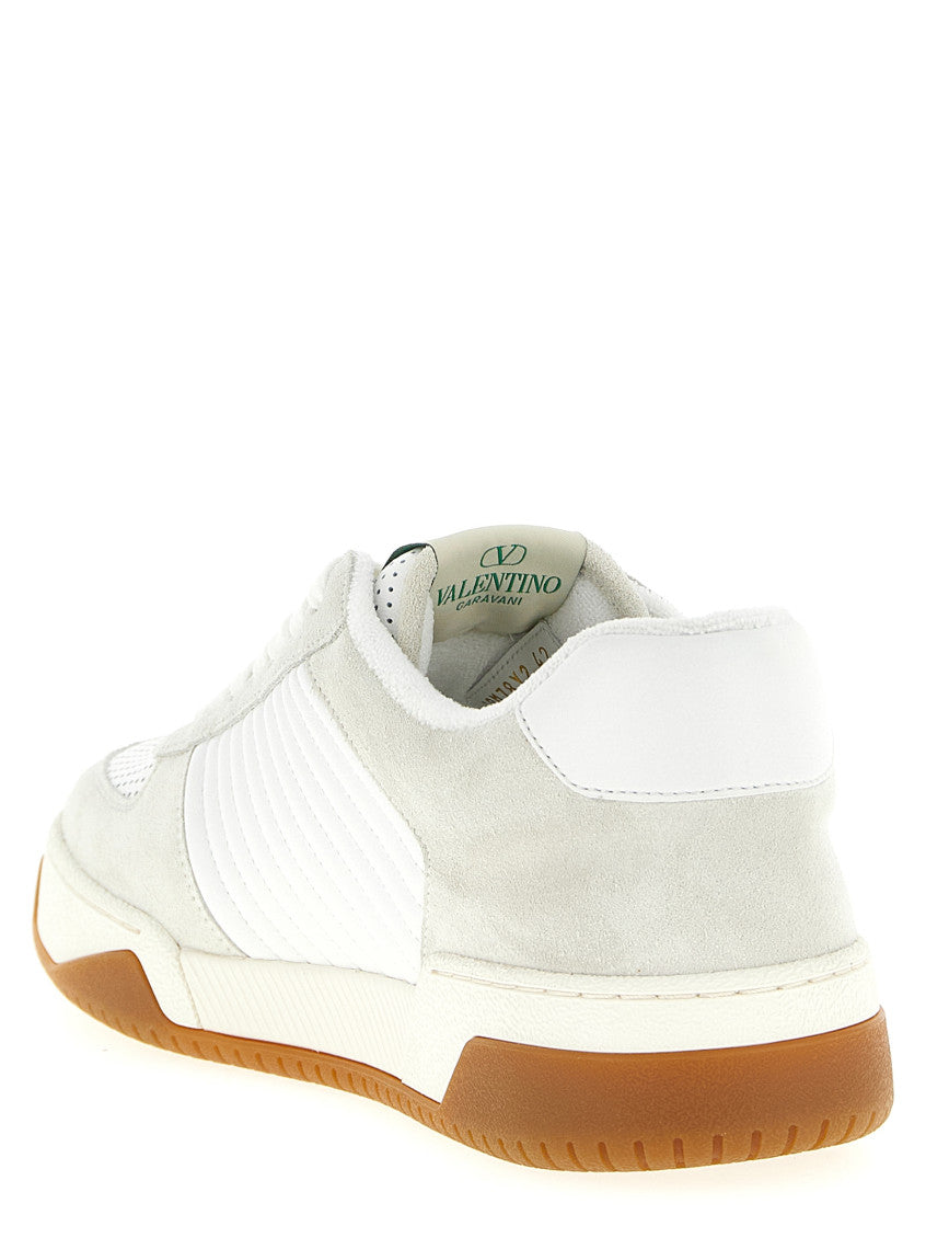 White Lace Up Sneakers 3