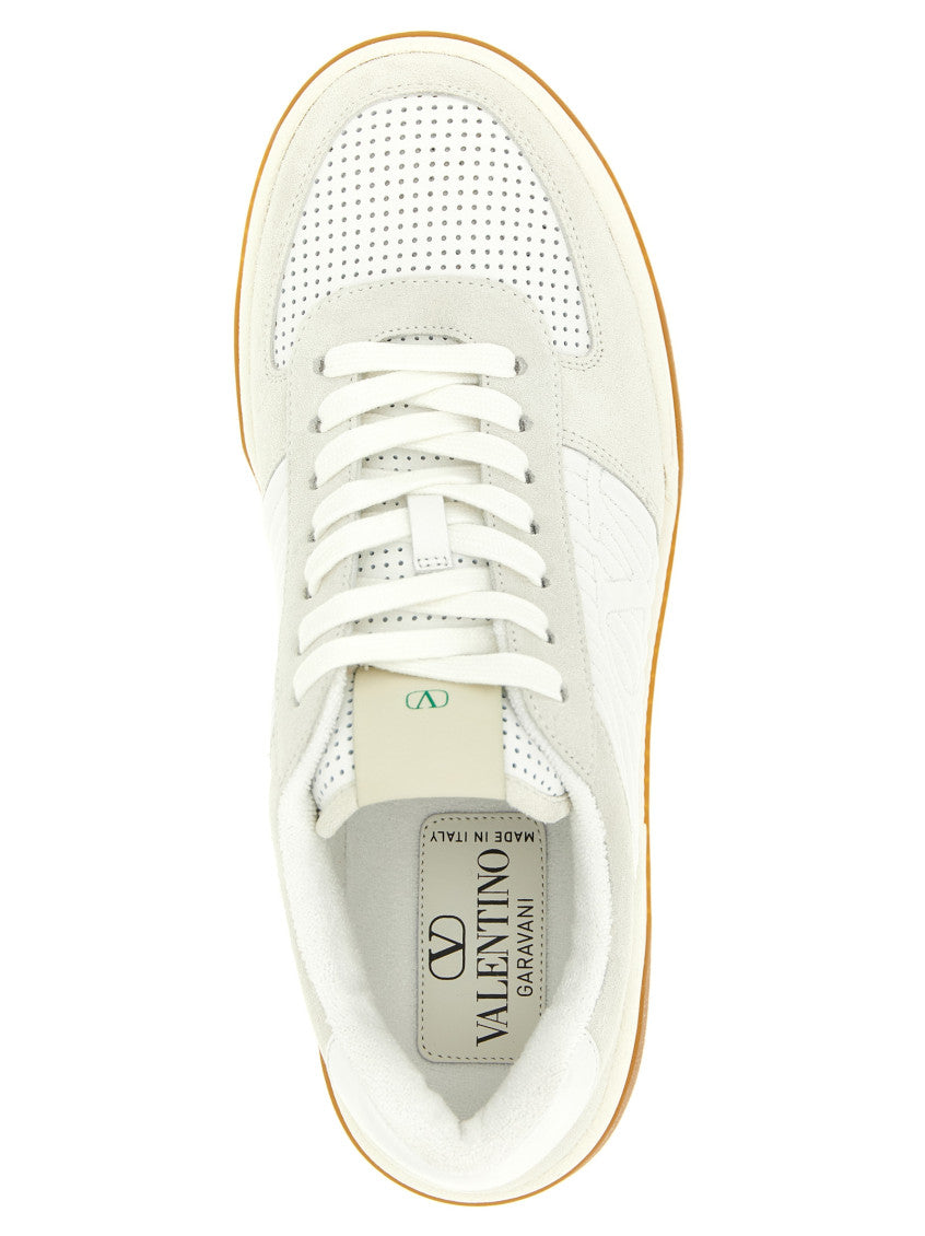 White Lace Up Sneakers 4