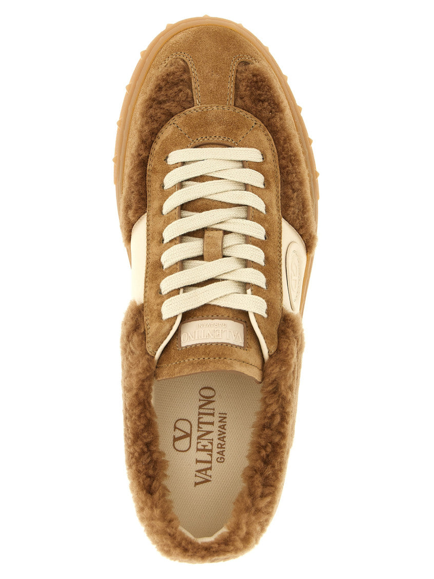 Brown Lace Up Sneakers 4