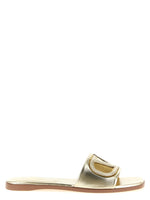 Golden Logo Sandals 1