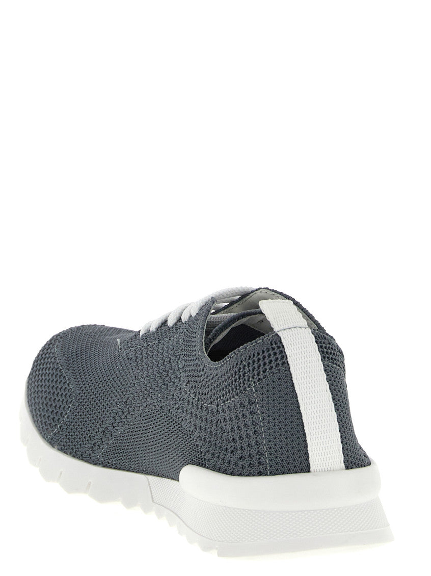Grey Lace Up Sneakers 3