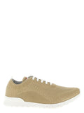 Beige Lace Up Sneakers 1
