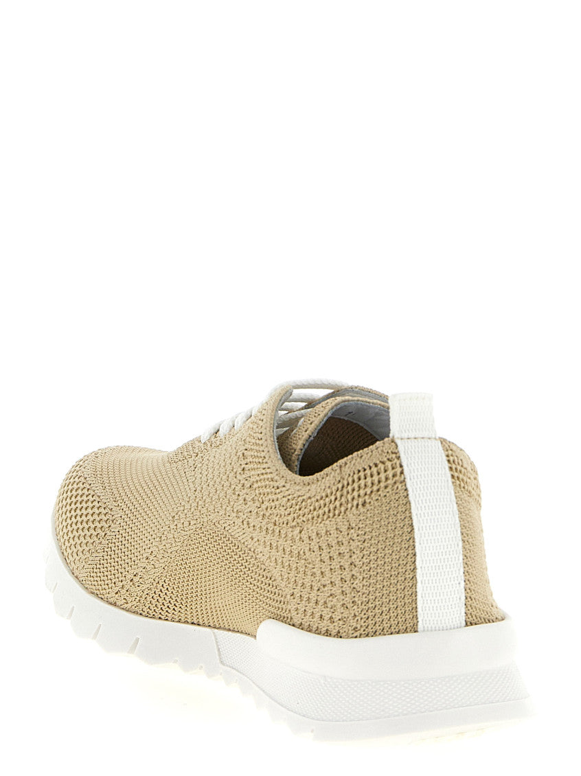 Beige Lace Up Sneakers 3