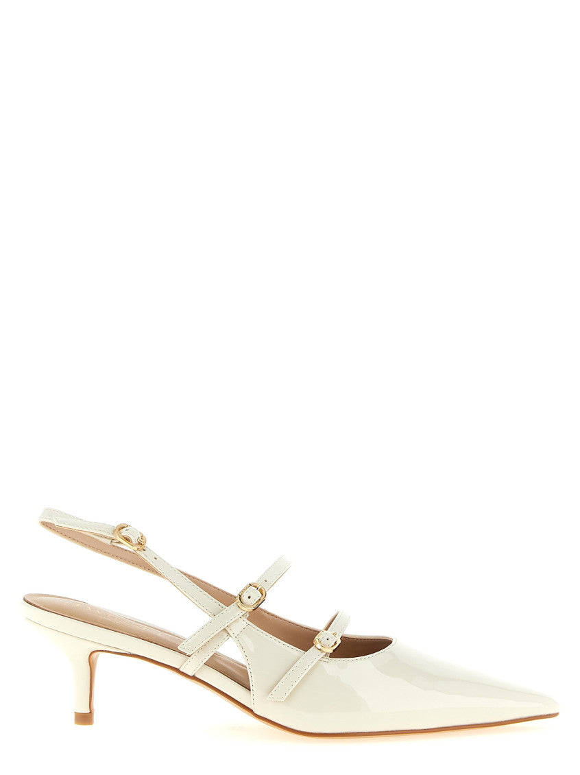 White Slingback Pumps 1