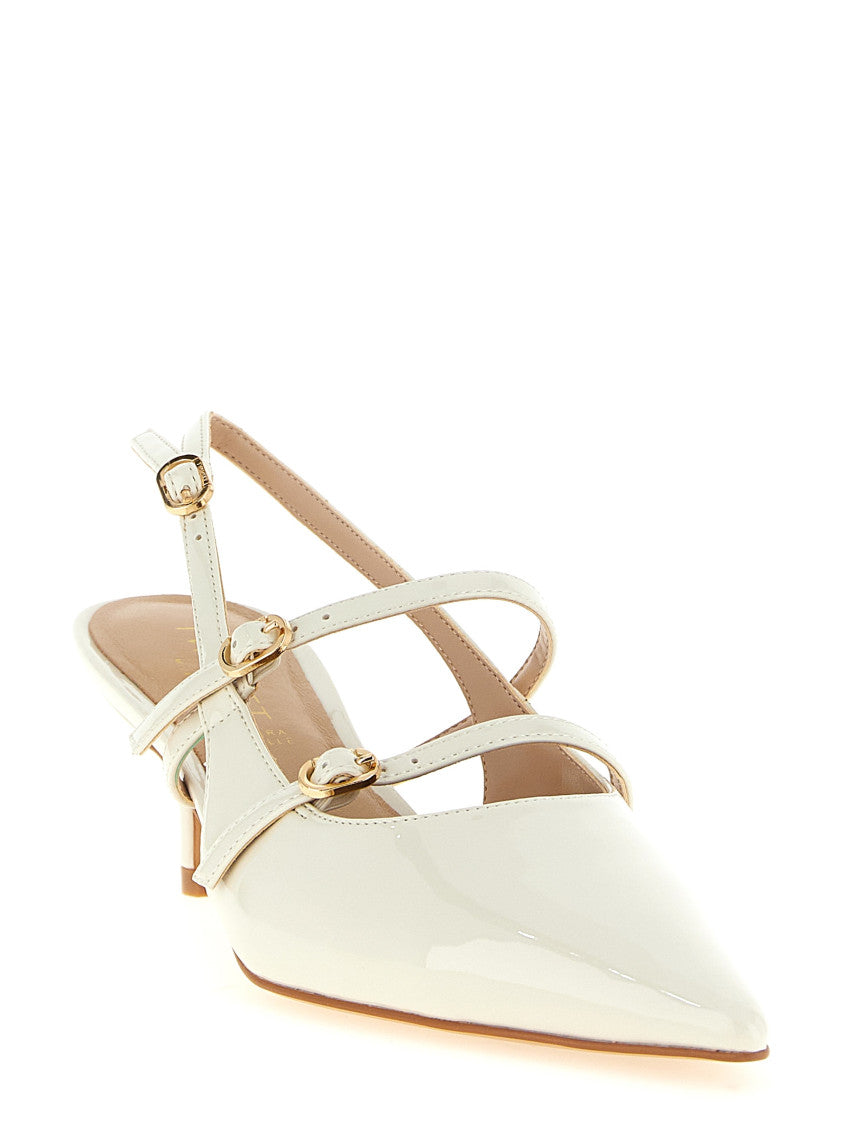 White Slingback Pumps 2