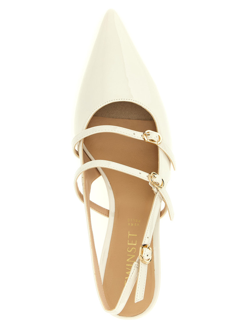 White Slingback Pumps 4
