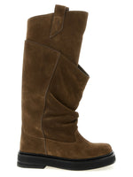 Brown Suede Boots 1