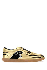 Golden Leather Sneakers 1