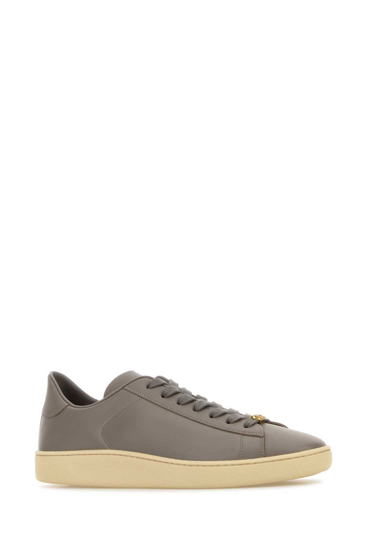 Grey Leather Sneakers 2