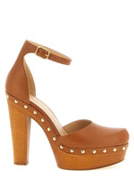 Brown Leather Heels 1