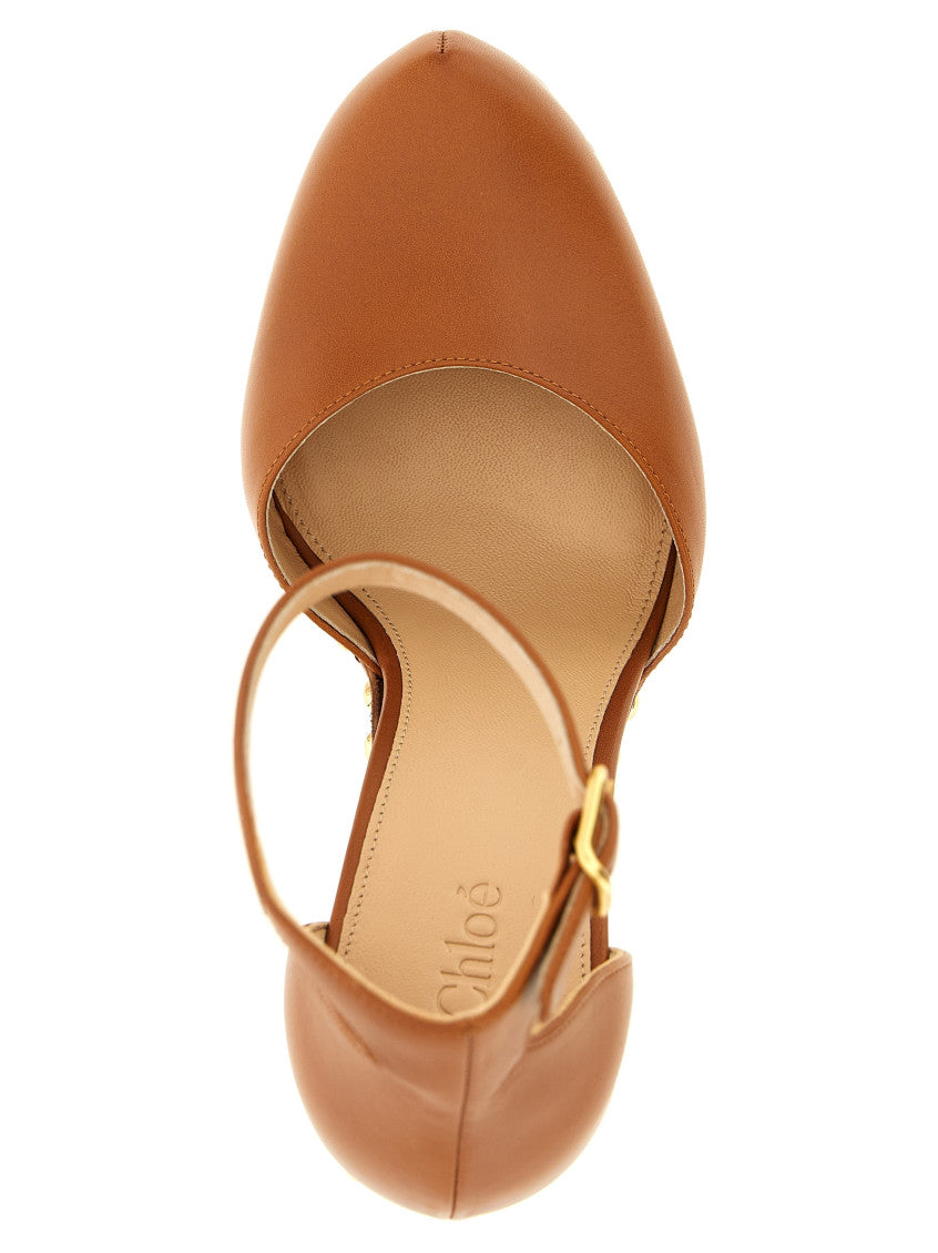 Brown Leather Heels 4