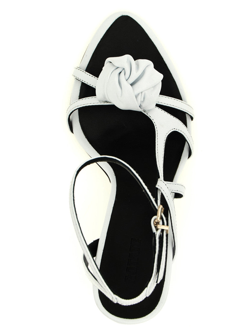 White Leather Heels 4