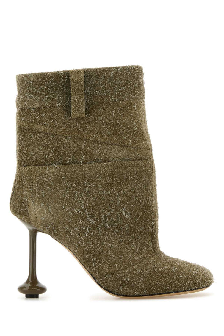 Khaki Suede Ankle Boots 1